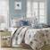 Madison Park Bayside Bedspread Blue (264.16x238.76cm)