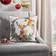 Safavieh Cranberry Reindeer Complete Decoration Pillows Yellow, White (45.72x45.72)