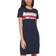 Tommy Hilfiger Short Sleeve Foil Logo Dress - Sky Captain