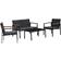 OutSunny 860-092V70 Outdoor Lounge Set, 1 Table incl. 2 Chairs & 1 Sofas