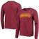 Men's Washington Commanders Threads Burgundy Wordmark Tri-Blend Long Sleeve T-shirt