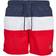 Urban Classics Color Block Swimshorts - Firered/Navy/White