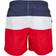 Urban Classics Color Block Swimshorts - Firered/Navy/White