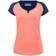 Babolat Play Capsleeve T-shirt Women - Coral/Blue