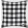 Eddie Bauer Cabin Plaid Cotton Yarn Dyed Flannel Throw Pillow & Blanket Set Blankets Black, White