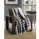 Eddie Bauer Cabin Plaid Cotton Yarn Dyed Flannel Throw Pillow & Blanket Set Blankets Black, White