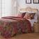 Greenland Home Fashions Jewel Reversible Full/Queen Quilt Set in Red Quilts Red (228.6x228.6)