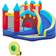 OutSunny 4 in 1 Kids Bouncy Castle Large Inflatable House Trampoline Slide Water Pool Climbing Wall with Blower Carrybag