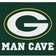 Fanmats NFL Green Bay Packers Green Man Cave Rug
