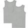 Hust & Claire Flicka Undershirt 2-pak - Light Grey Melange