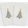 Linum Home Textiles Christmas Tree Guest Towel White (76.2x40.64cm)