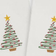 Linum Home Textiles Christmas Tree Guest Towel White (76.2x40.64cm)