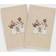 Linum Home Textiles Christmas Snow Family Guest Towel Beige (76.2x40.64cm)