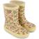 Wheat Alpha Printed Rubber Boot - Moonstone Flowers