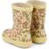 Wheat Alpha Printed Rubber Boot - Moonstone Flowers