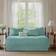 Madison Park Peyton Loose Sofa Cover Turquoise (190.5x99.06cm)