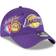 New Era Los Angeles Lakers Back Half 9TWENTY Adjustable Hat Men - Purple