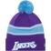 New Era 2021-22 City Edition Los Angeles Lakers Purple Knit Beanie Sr