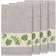 Palm Fronds Embroidered Light Grey Bath Towel Gray (68.58x137.16cm)
