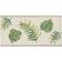 Palm Fronds Embroidered Light Grey Bath Towel Gray (68.58x137.16cm)