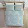 Beatrice Home Fashions Medallion Chenille Sängöverkast Blå (274.32x243.84cm)