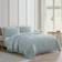 Beatrice Home Fashions Medallion Chenille Sängöverkast Blå (274.32x243.84cm)