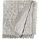 Beatrice Home Fashions Medallion Chenille Sängöverkast Grå (274.32x243.84cm)