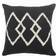 LR Home Tufted Diamond Complete Decoration Pillows Black, White (50.8x50.8cm)