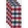 Saro Lifestyle Gingham Check Cloth Napkin Multicolor (50.8x50.8)