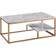 Teamson Home Versanora Marmo Artificial Marm/Brass Coffee Table 50.8x102.2cm