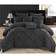 Chic Home Design Valentina Bed Linen Black (274.32x228.6cm)