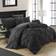 Chic Home Design Valentina Bed Linen Black (274.32x228.6cm)