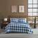 Wrangler Flagstaff Check Reversible Full Queen Quilt Set Quilts White, Blue