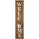 GlitzHome Welcome Porch Sign with Metal Planter