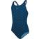 Speedo Girl's Boomstar Allover Muscleback Swimsuit - Navy/Pool (812382-9239)