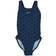 Speedo Girl's Boomstar Allover Muscleback Swimsuit - Navy/Pool (812382-9239)