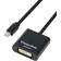 Visiontek Mini DisplayPort-DVI 1.2 M-F Adapter