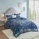 Intelligent Design Stella Celestial 4 Piece Full Queen Duvet Set in Navy Duvet Blue