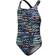 Speedo Girl's Allover Medalist Swimsuit - Black/Blue (812520-G674)