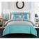 Chic Home Design Hester Bed Linen Turquoise (274.32x228.6cm)