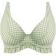 Freya Check in High Apex Bikini Top - Khaki