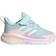 Adidas Infant FortaRun Sport Running Elastic Lace and Top Strap - Almost Blue/Cloud White/Clear Pink