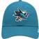 '47 San Jose Sharks Team Miata Clean Up Adjustable Hat Women - Teal