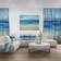 Design Art Warm Tropical Sea and Beach Wall Decor 32x16"