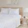 Intelligent Design Metallic Dot Bed Sheet Gold, White (259.08x228.6cm)