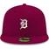 New Era Detroit Tigers Logo White 59FIFTY Fitted Hat Men - Cardinal