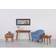 OSP Home Furnishing Cupertino Small Table 16.2x20.2"