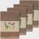 Linum Home Textiles Serenity Embellished Dishcloth Brown (33.02x33.02cm)
