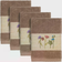 Linum Home Textiles Serenity Embellished Dishcloth Brown (33.02x33.02cm)
