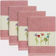 Linum Home Textiles Serenity Embellished Dishcloth Pink (33.02x33.02cm)